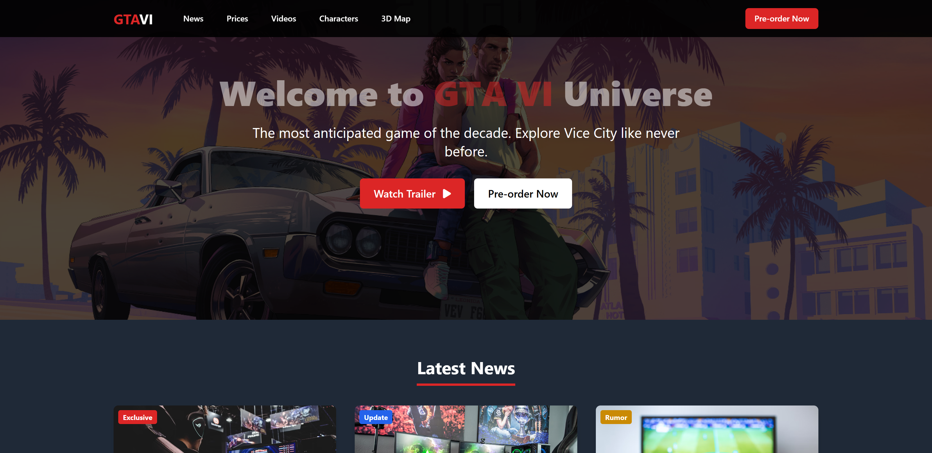 GTA VI Fan Hub Project